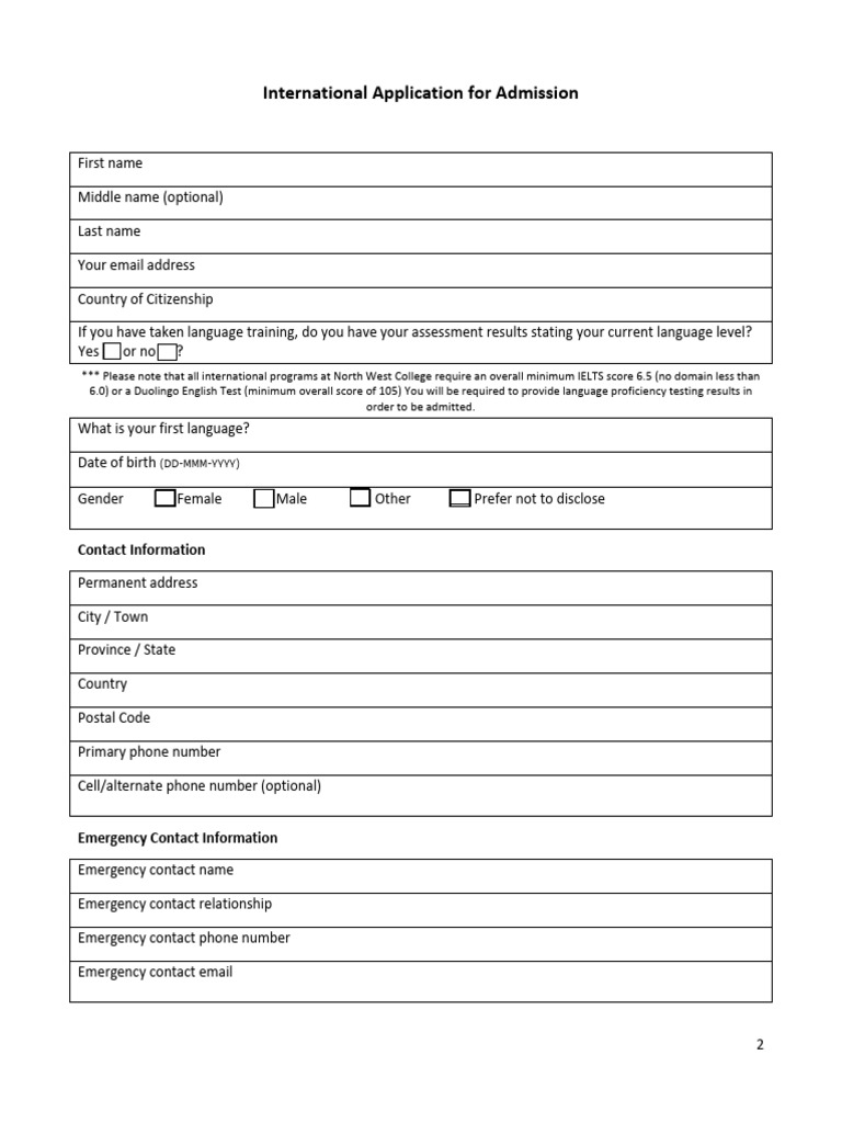 UWC Nigeria Application Form Guide | PDF