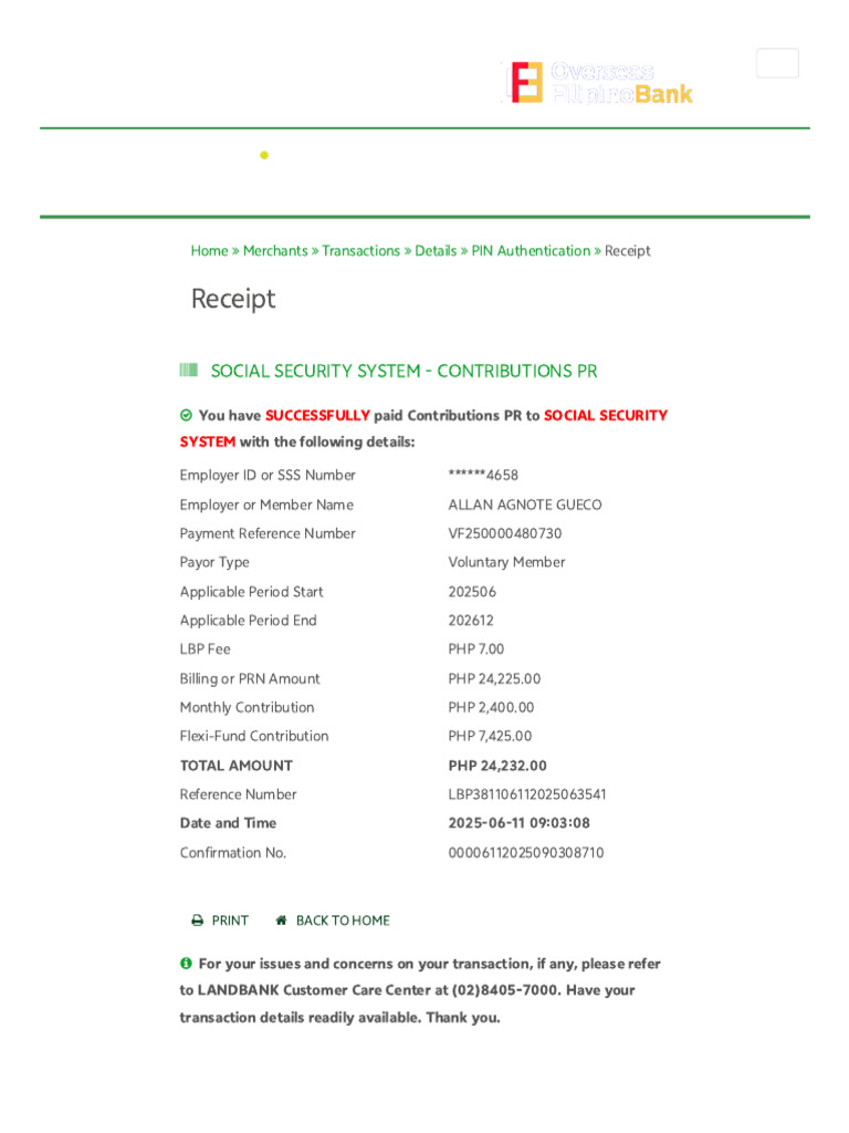 Landbank Check Back Signature Sample | PDF