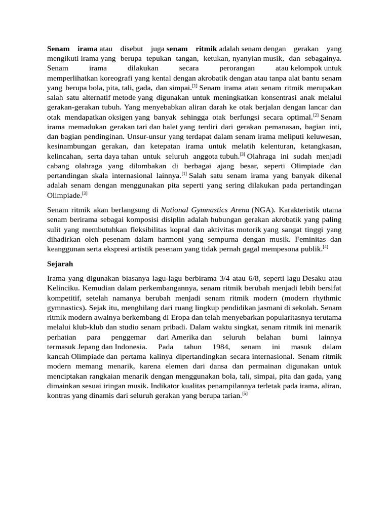 Gerakan Simpai dalam Senam Irama | PDF