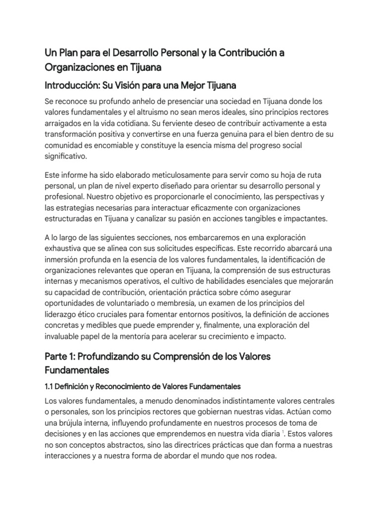 Copia de Plan de Desarrollo Personal y Organizacional | PDF | Liderazgo ...