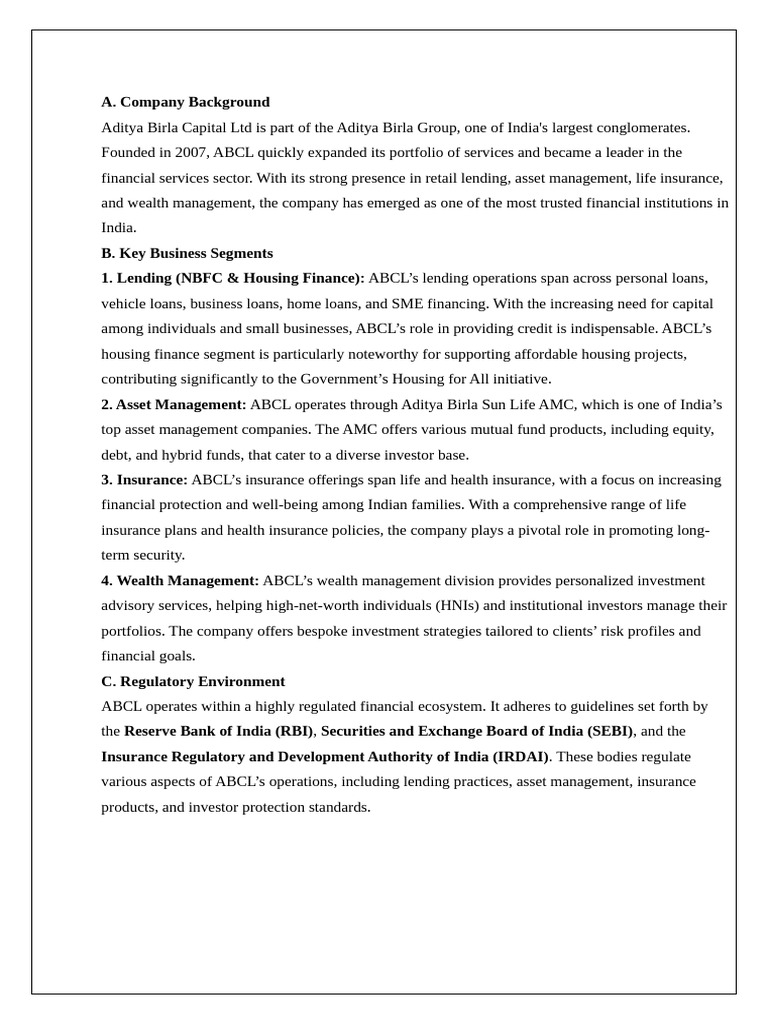 Aditya Birla Analysis | PDF | Securitization | Exchange Traded Fund