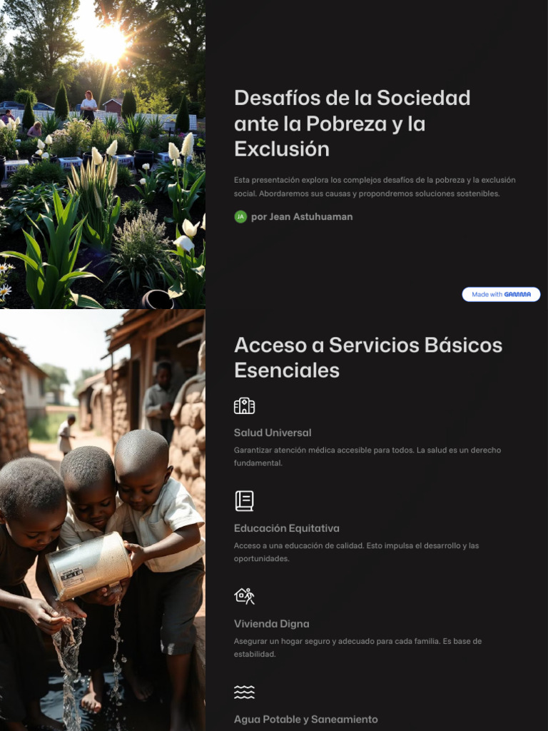 Desafios de La Sociedad Ante La Pobreza y La Exclusion | PDF | Igualdad ...