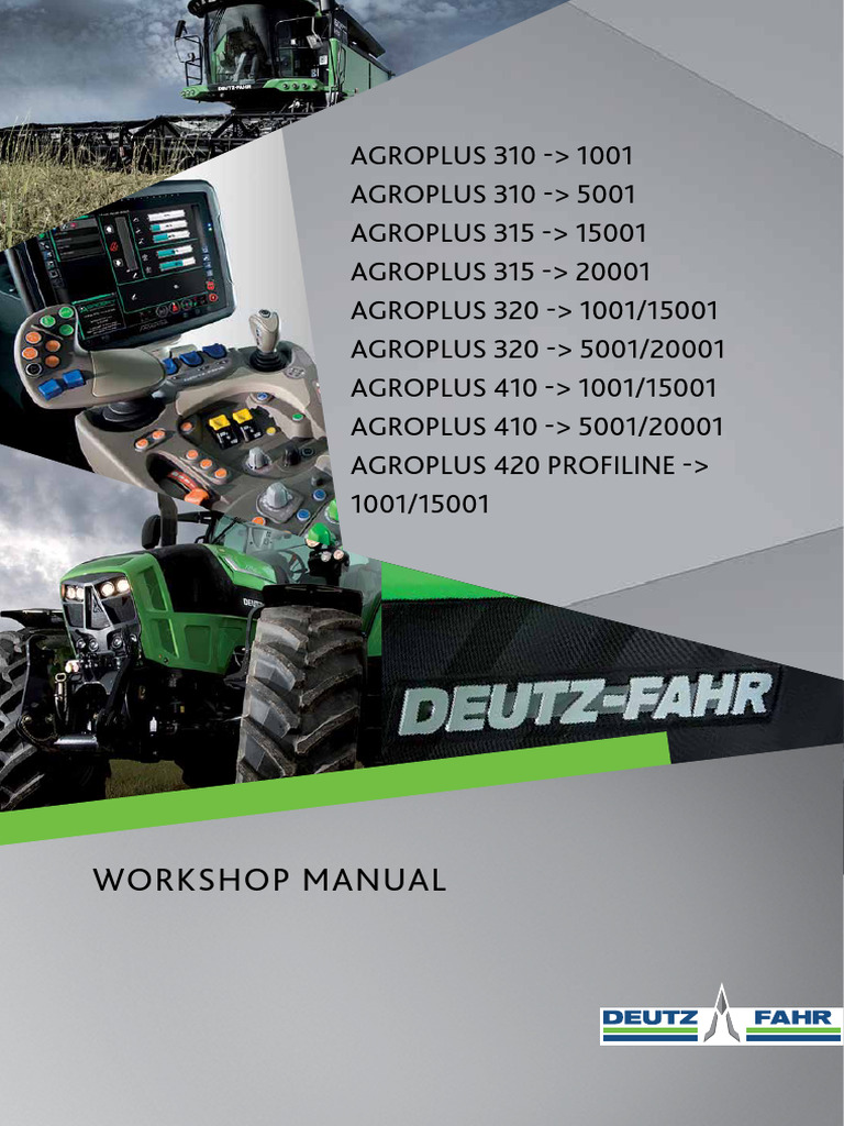 AGROPLUS Workshop Manual Overview | PDF | Air Conditioning | Fuel Injection