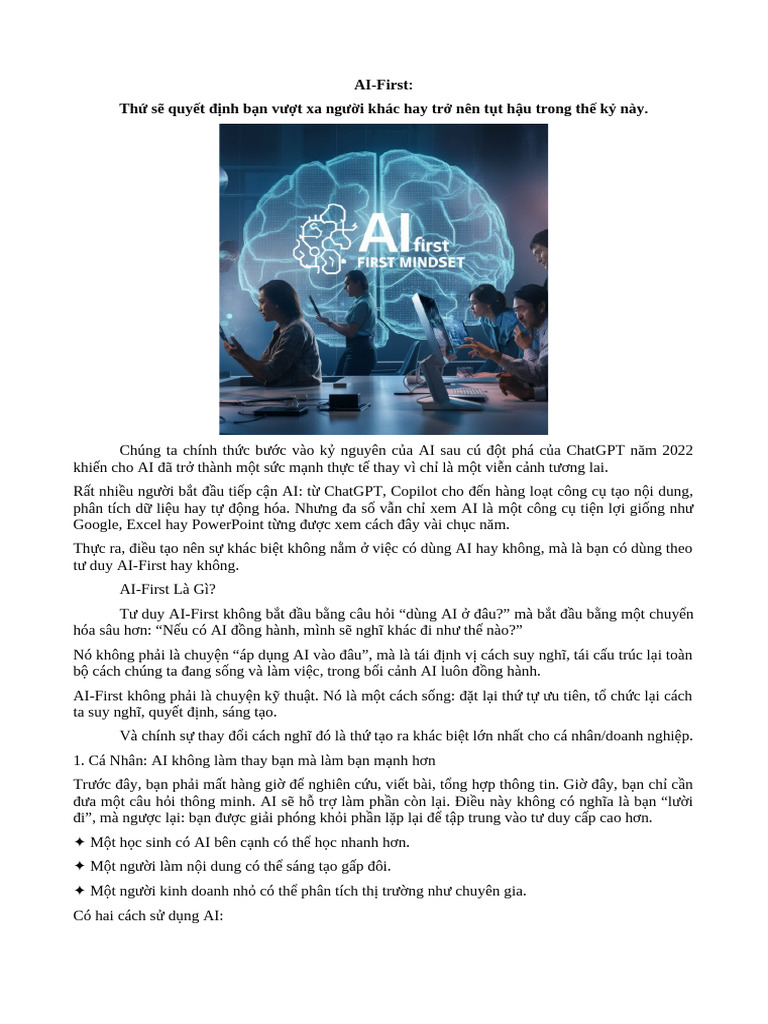 AI First | PDF