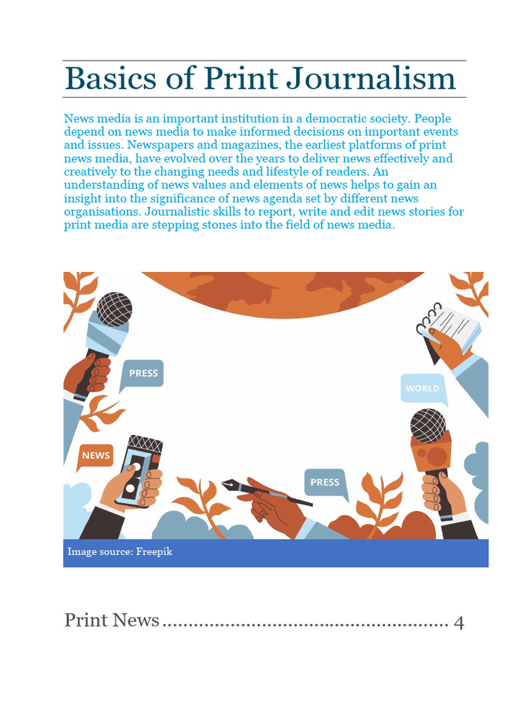 Understanding Print Journalism Basics | PDF | News | Journalism