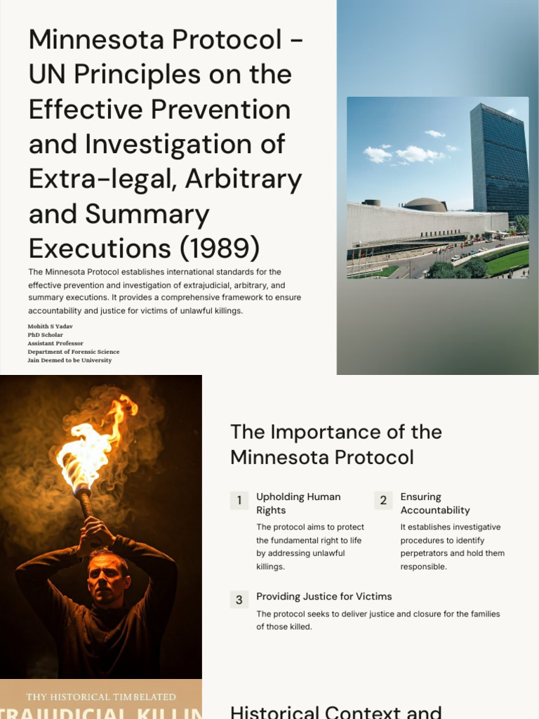 Minnesota Protocol: Guidelines for Justice | PDF | Government ...