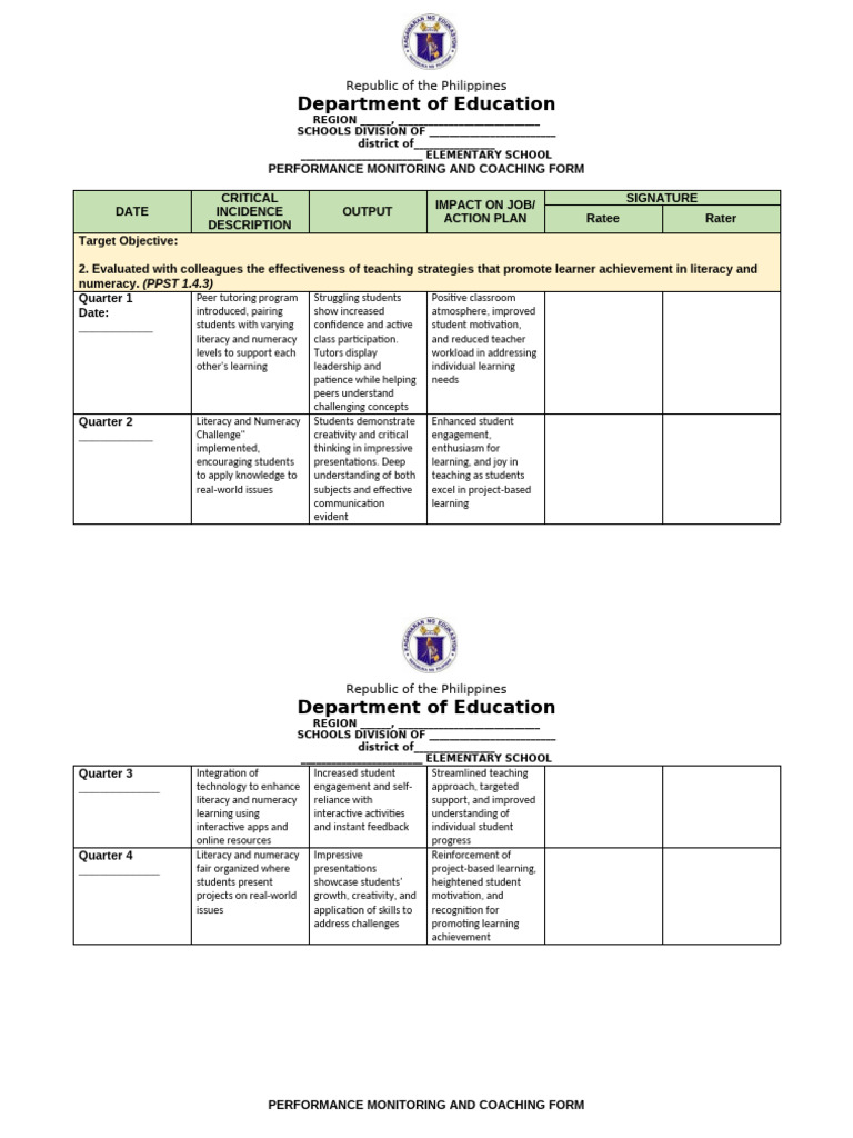 PMCF: Teacher Annotations & Strategies | PDF | Teachers | Learning