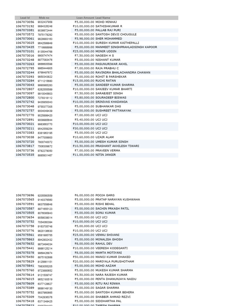 PL & BL DATA | PDF | Symbols