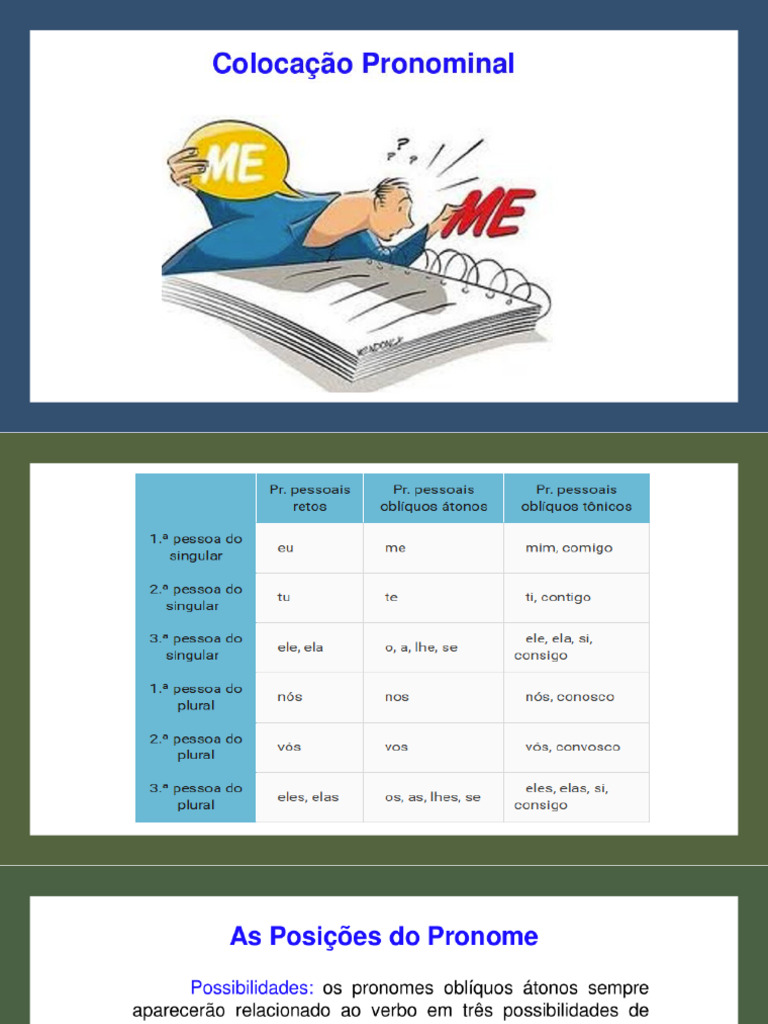 Colocação Pronominal | PDF