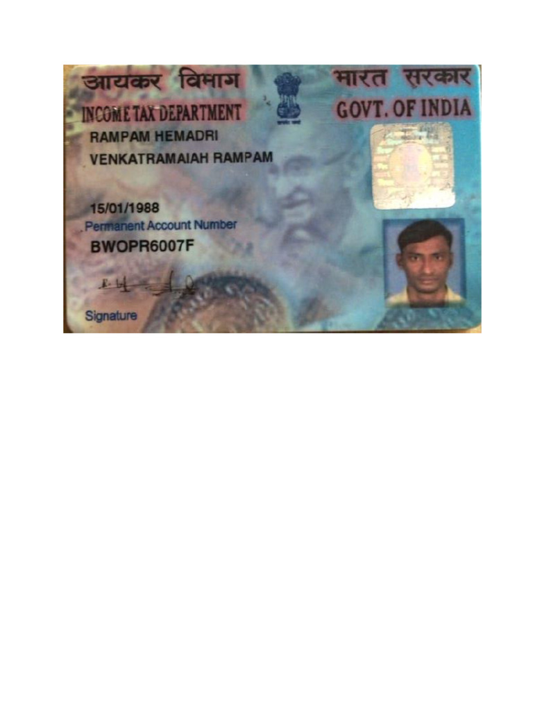 Pan Card | PDF