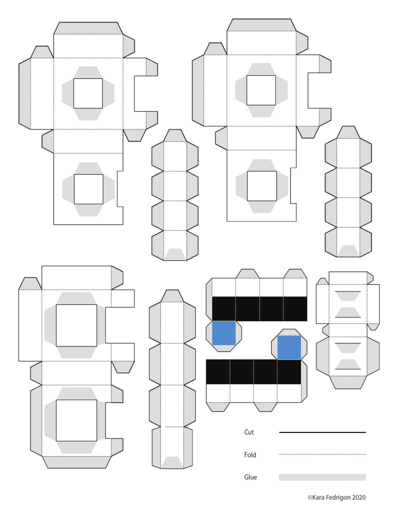 Fidget Template Blue V1 | PDF