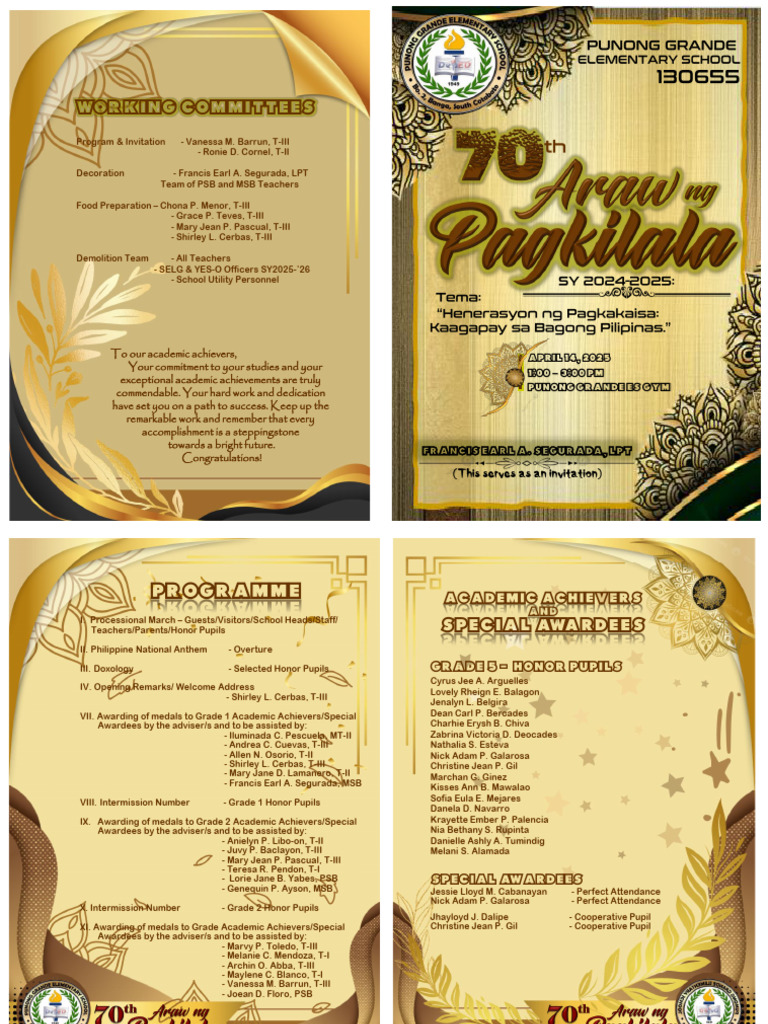 Academic Achievers Award Ceremony 2025 | PDF