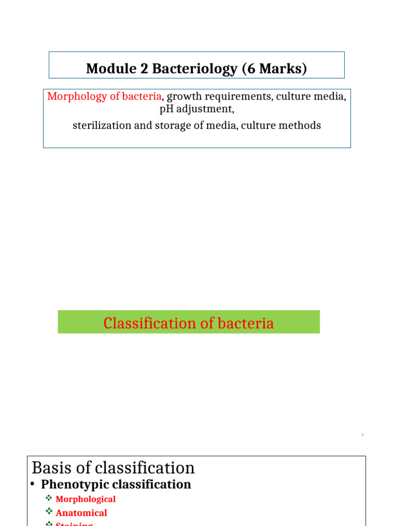 Bacterial Classification and Characteristics | PDF | Bacteria | Gram ...