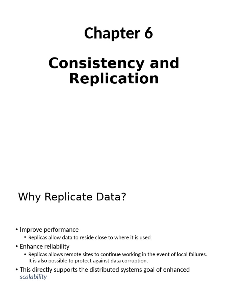 Data Replication and Consistency Models | PDF | Replication (Computing ...