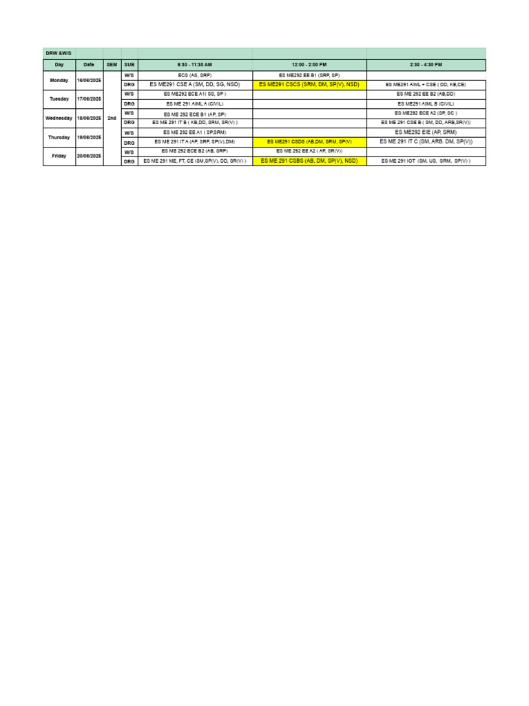 2nd Sem Practical &sessional Exam - EVEN-25-2 | PDF