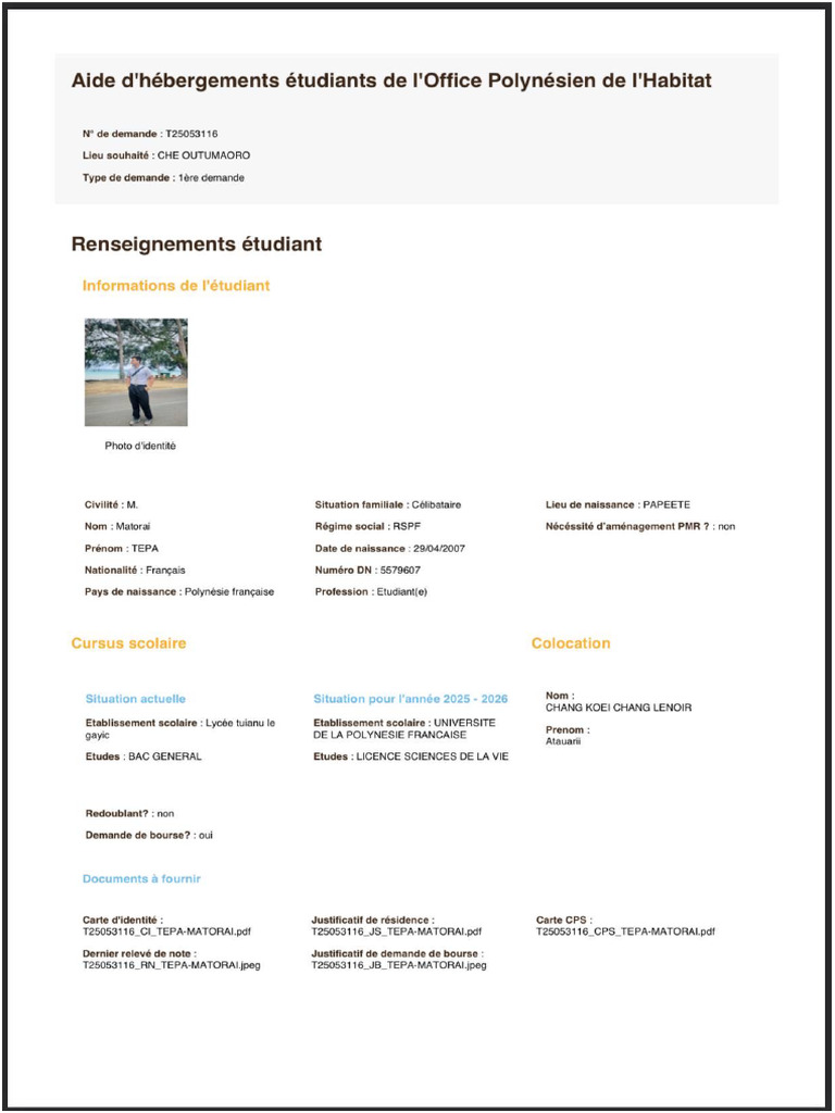 Demande de Logement | PDF