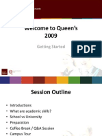 Welcome To Queen's 2009: Getting Started