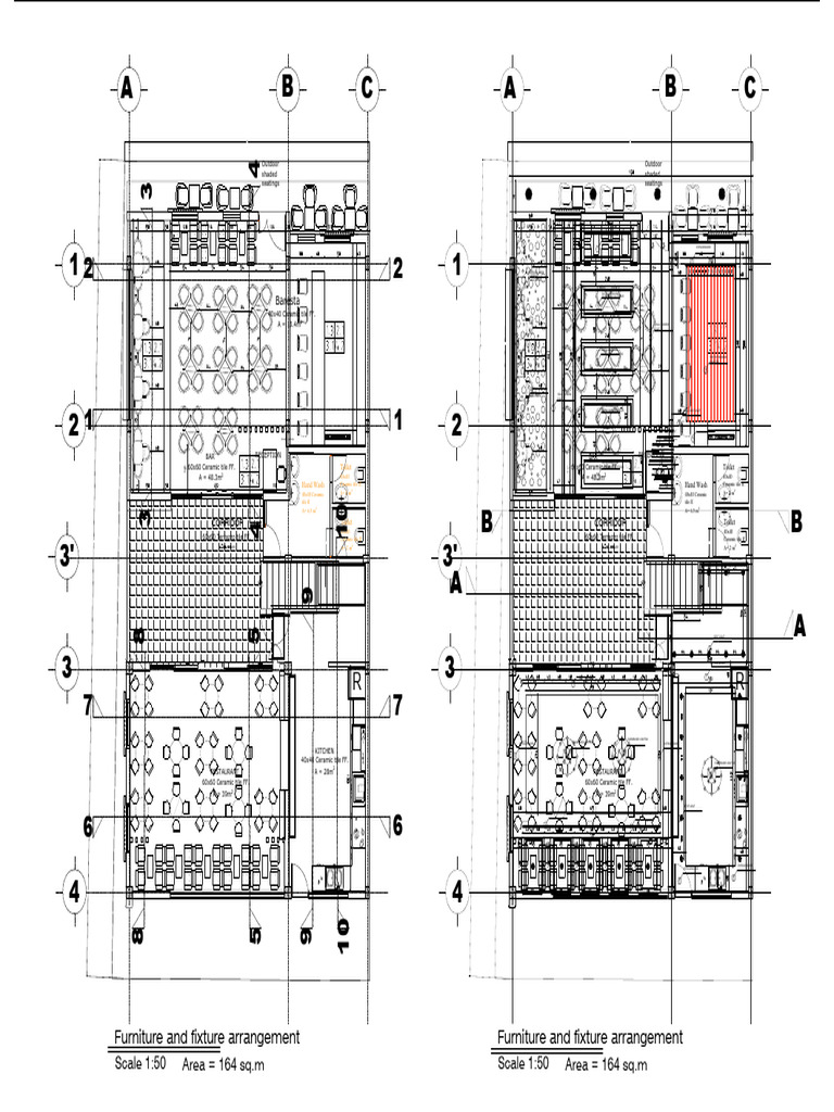 Restaurant Interior Design Layout | PDF | Tile | Building Materials