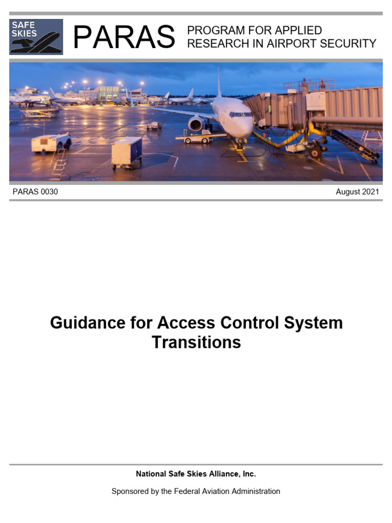 Airport Access Control System Guidance | PDF | Access Control ...