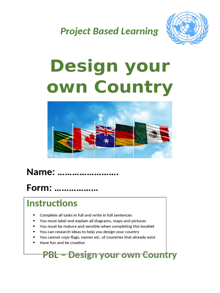 Design Your Own Country Project | PDF | Chess Openings | Chess Theory