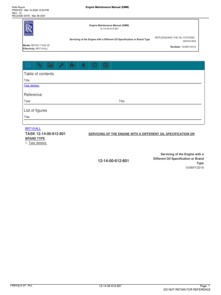 Engine Oil Servicing for BR710 Models | PDF | Pump | Screw