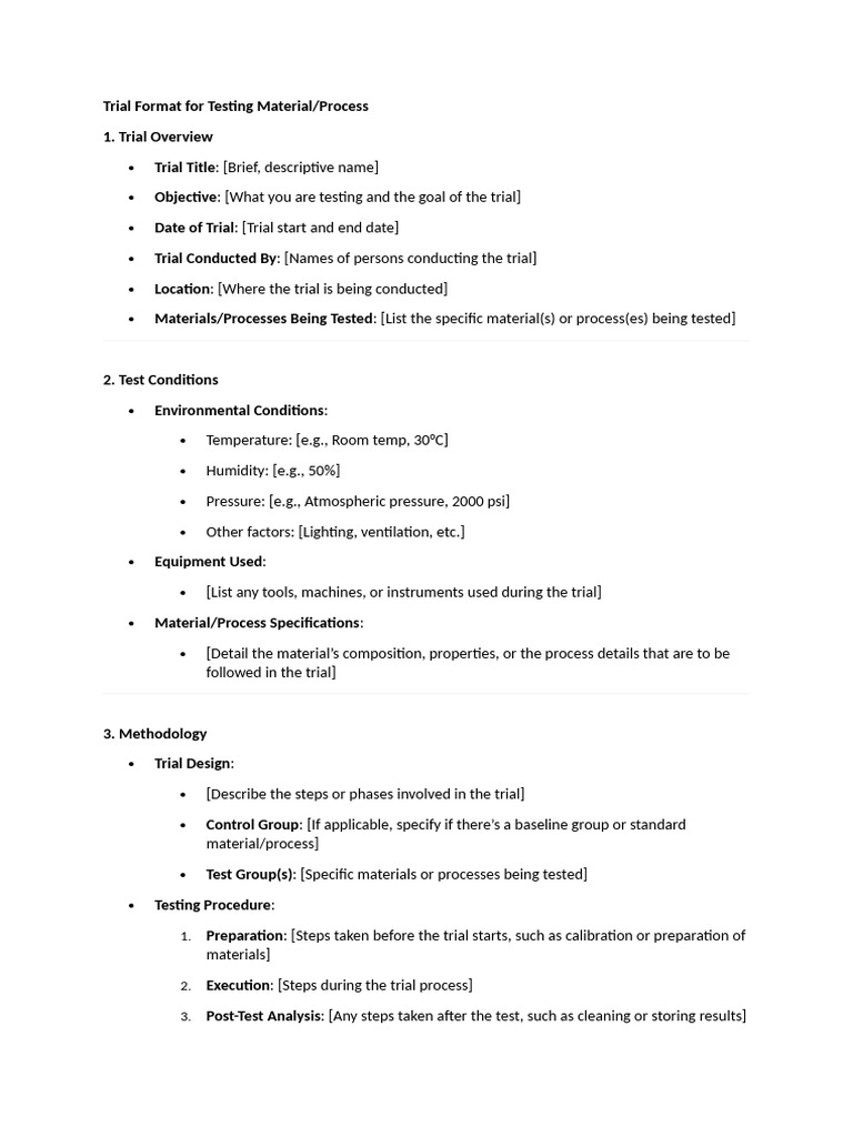Tool Trial Report Template | PDF | Statistics | Calibration