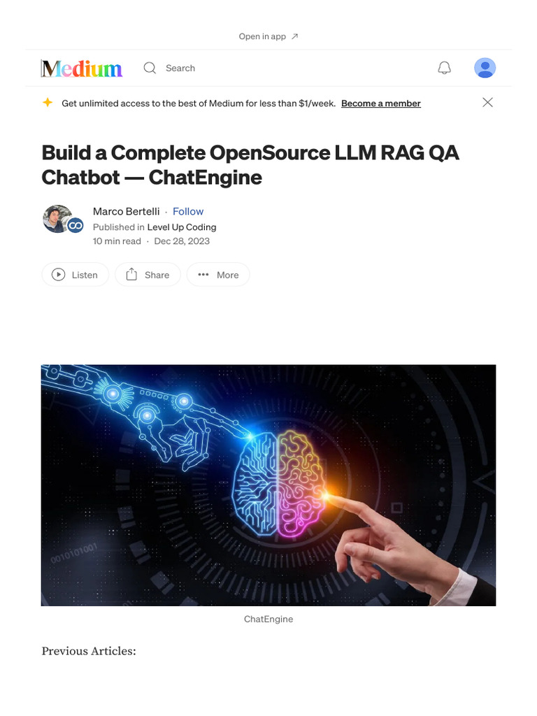 4 - Build A Complete OpenSource LLM RAG QA Chatbot - ChatEngine - by ...