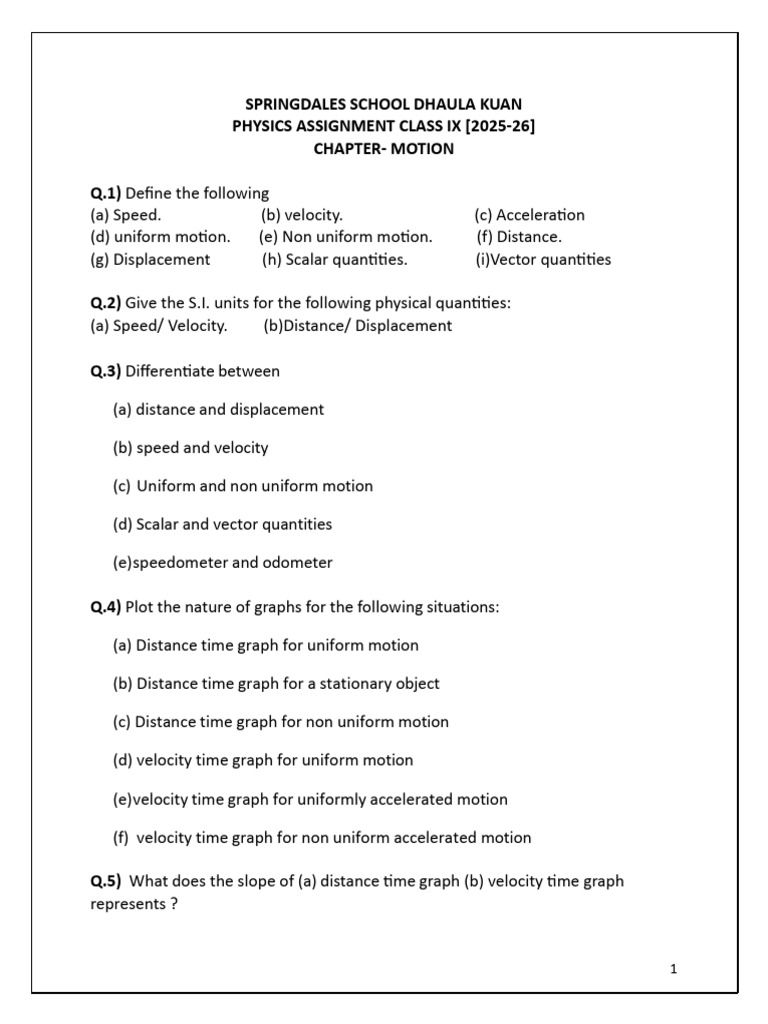 Class 9 Science Worksheets Overview | PDF | Cell (Biology) | Velocity