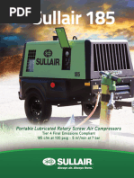 Sullair 185 Portable Air Compressor Specs | PDF | Engines | Valve