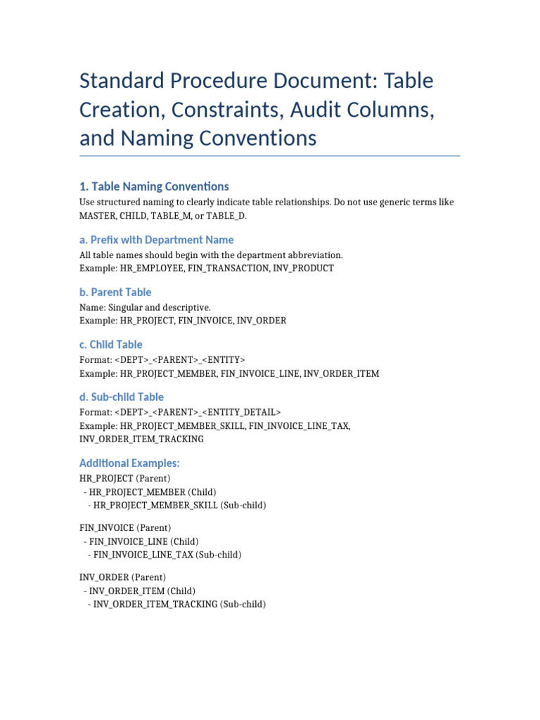 Table Creation Document 2 | PDF | Software Engineering | Information ...