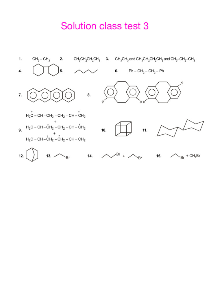 Class Test 3 | PDF