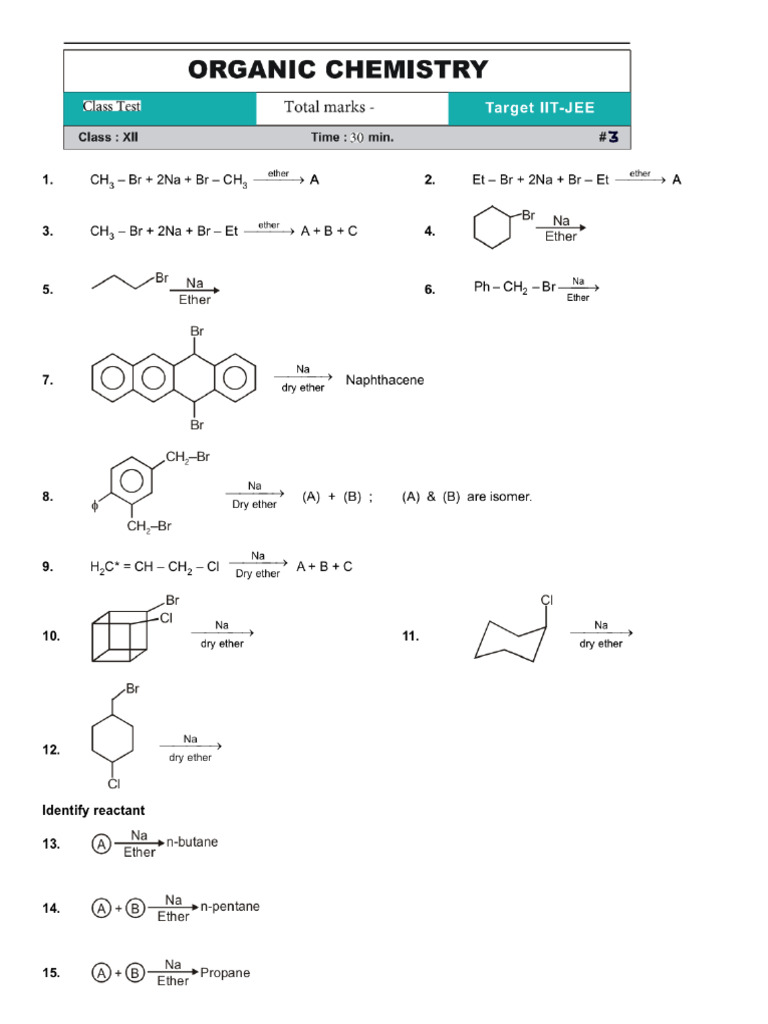 Class Test 3 | PDF