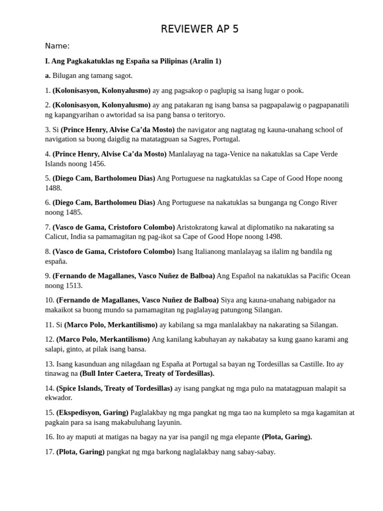 AP 5 2nd Prelim | PDF