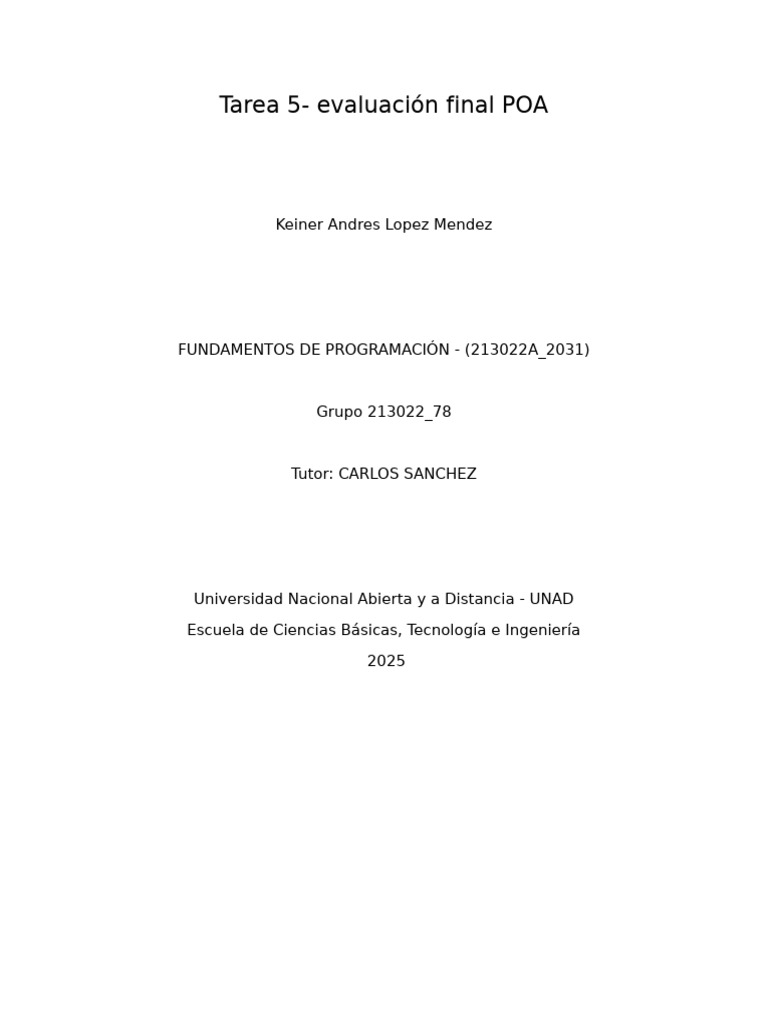 Tarea 5 | PDF | Python (lenguaje de programación) | Programación de ...