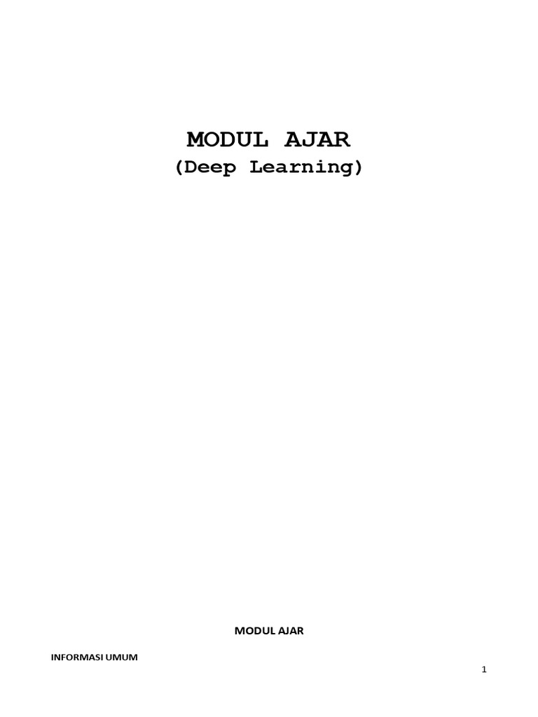 Modul Ajar Deep Learning Kelas 4 SD | PDF
