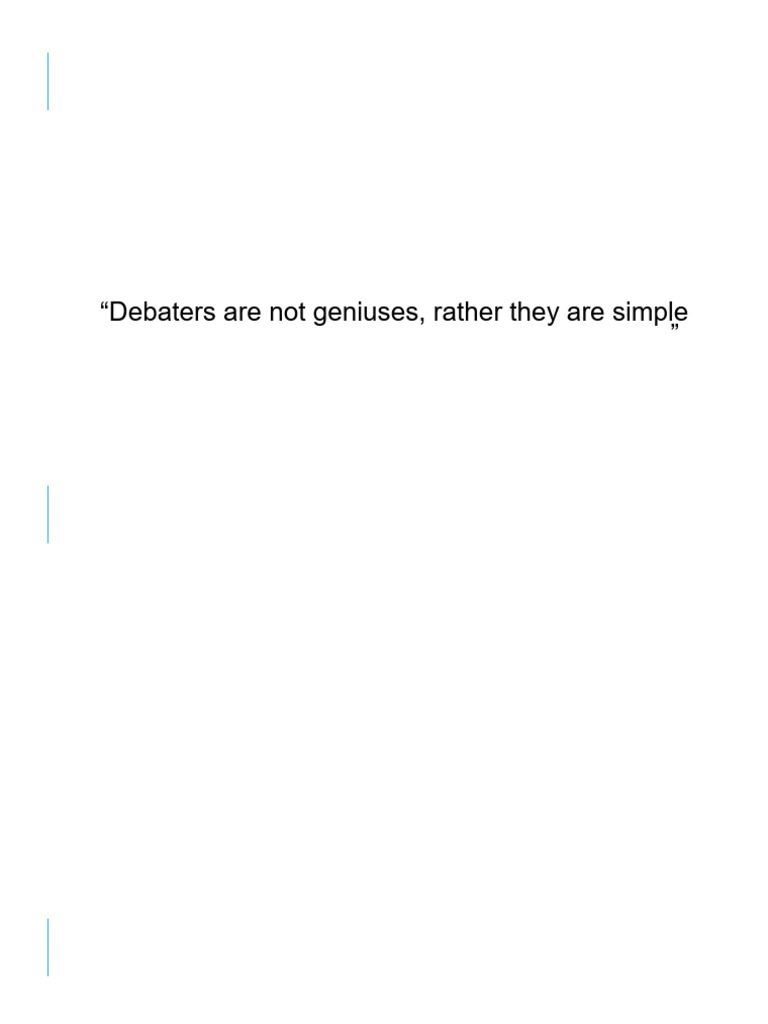 Introduction to Debating Techniques | PDF | Argument | Reason