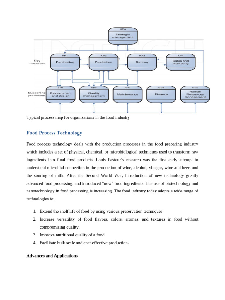 Food Industry Process Mapping Guide | PDF | Osmosis | Evaporation