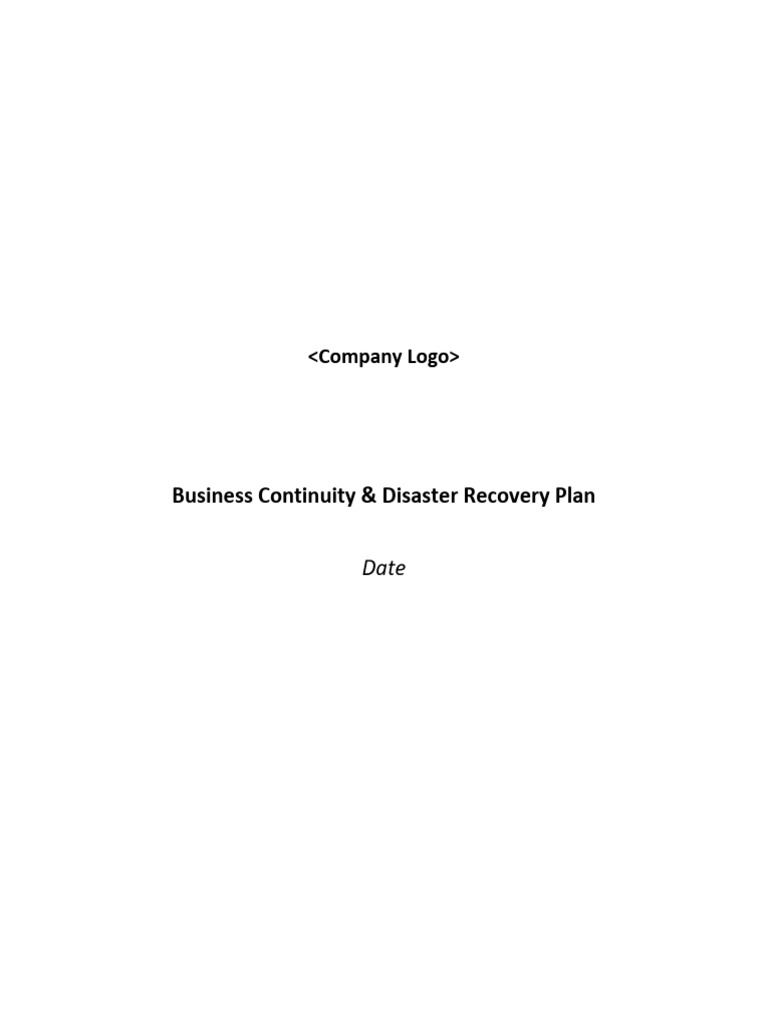 Business Continuity & Disaster Recovery Plan | PDF | Backup ...