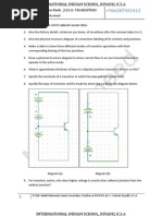 Transistor Question Bank