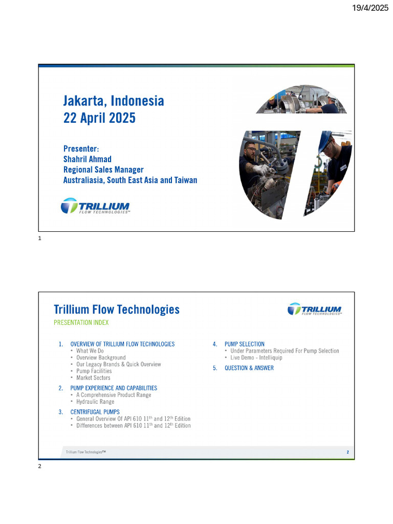Comparison API 610 11th Vs 12th - Trillium Seminar | PDF | Pump ...