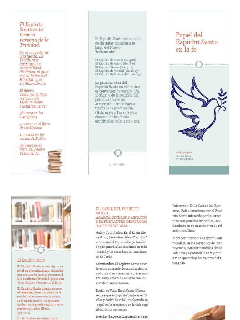 Papel del Espíritu Santo en la Fe | PDF | espíritu Santo | Dios el padre