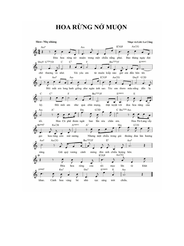 H P Âm Hoa R NG N Mu N | PDF