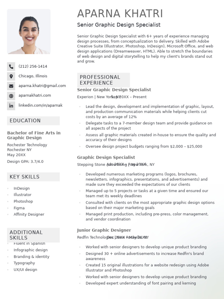 Prime Resume Template Black | PDF | Graphic Design | Résumé