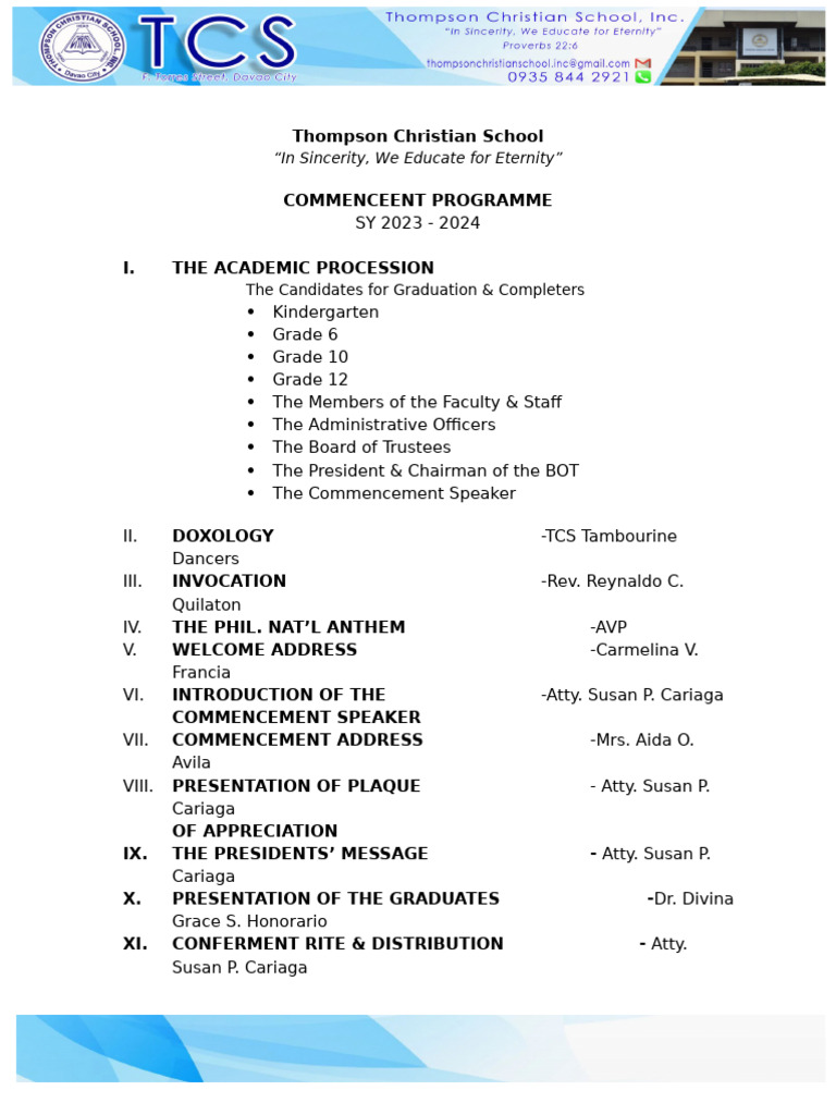 Graduation Programme Flow - Raw File | PDF