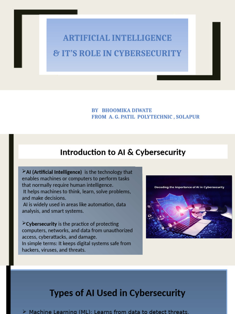 Ai ND Cybersecurity | PDF | Security | Computer Security