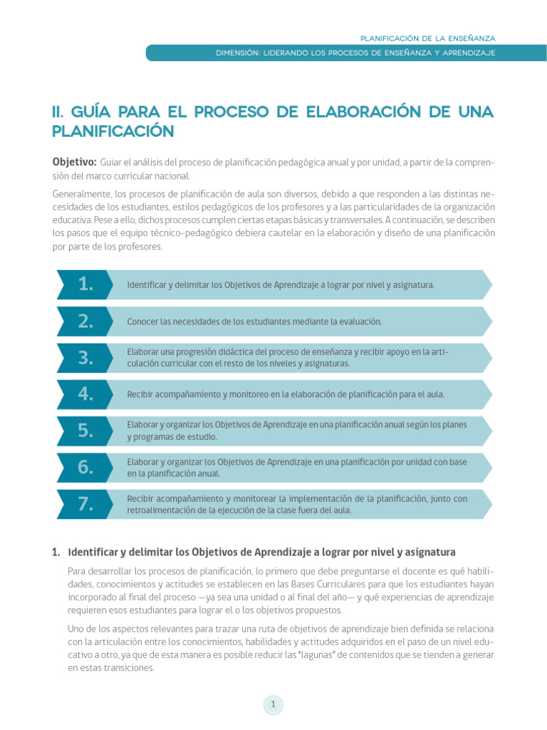 Guía de Planificación Educativa | PDF | Evaluación | Enseñando