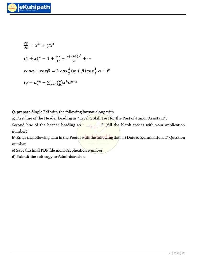 MS WORD PRACTICE QUESTIONS 02 | PDF