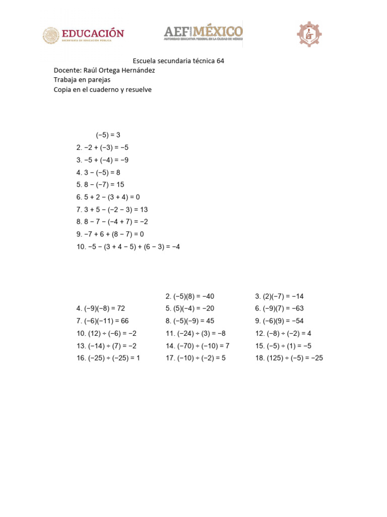Ejercicios 3 Solución | PDF