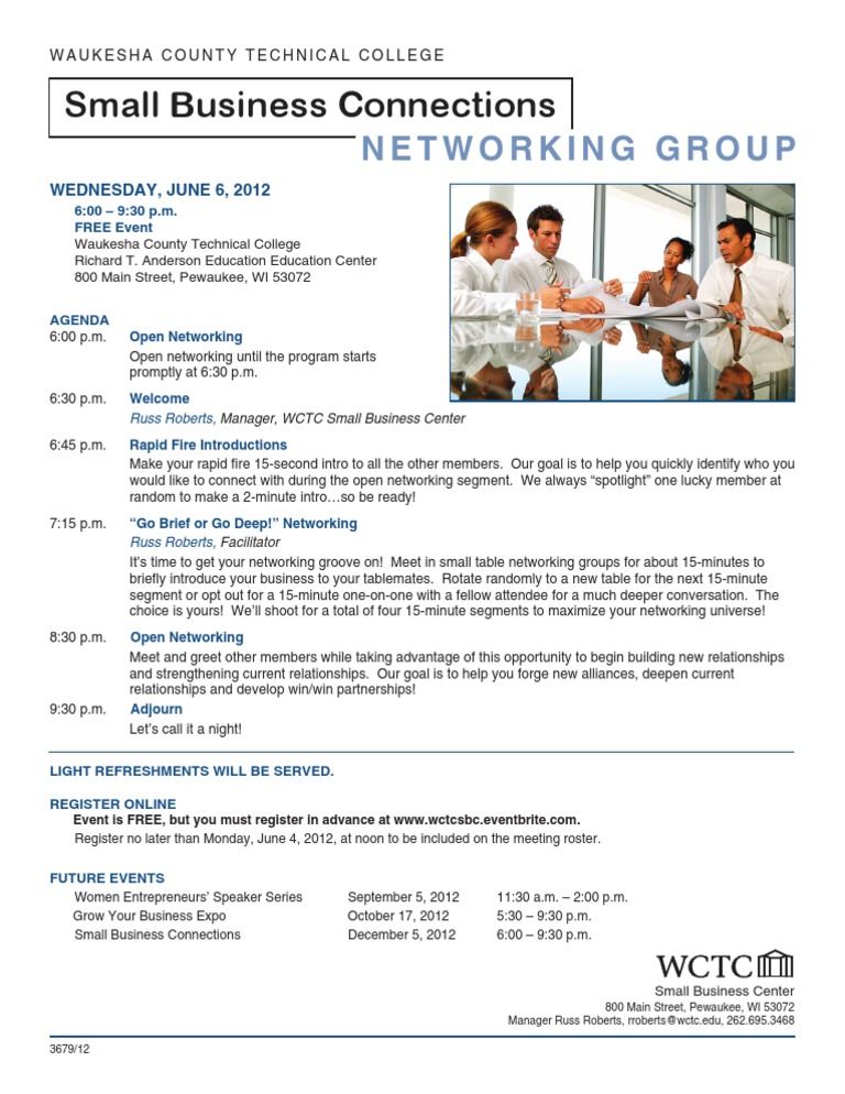 Small Biz Networking Night | PDF | Career & Growth