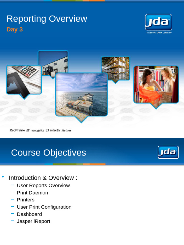 JDA WMS User Reports and Dashboard Guide | PDF | Printer (Computing ...